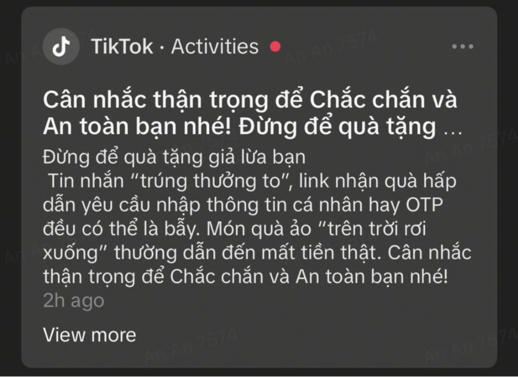Thông báo trong ứng dụng