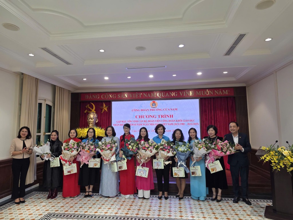 Công đoàn phường Cửa Nam tri ân đội ngũ nhà giáo Công đoàn phường Cửa Nam tri ân đội ngũ nhà giáo