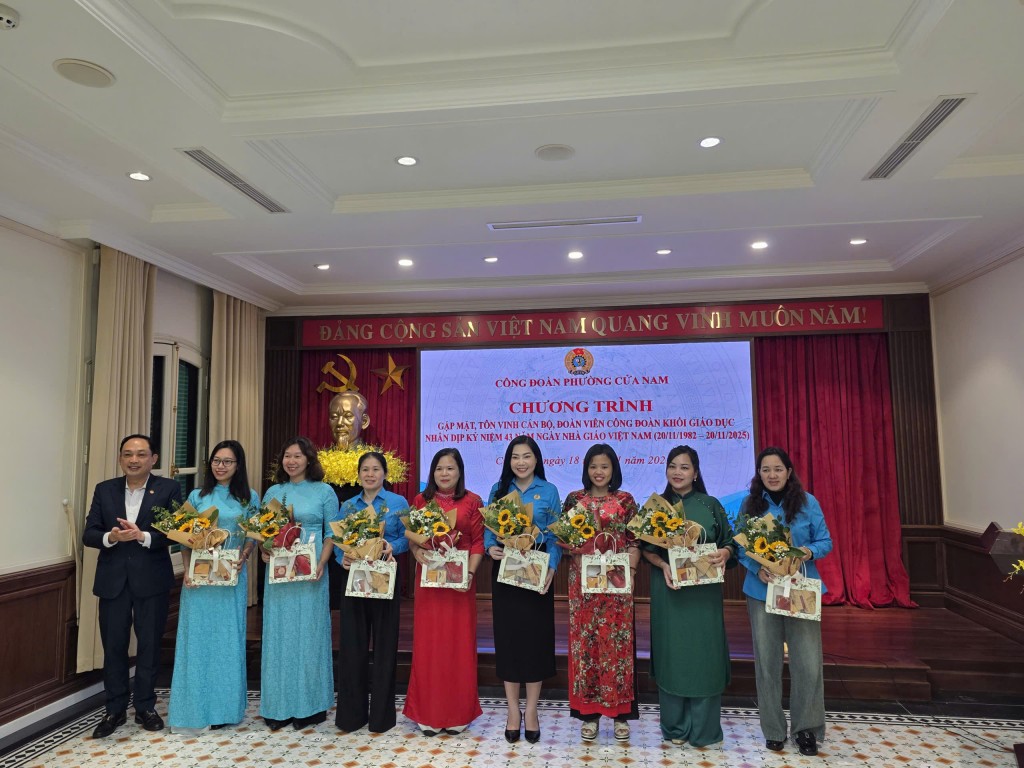 Công đoàn phường Cửa Nam tri ân đội ngũ nhà giáo Công đoàn phường Cửa Nam tri ân đội ngũ nhà giáo