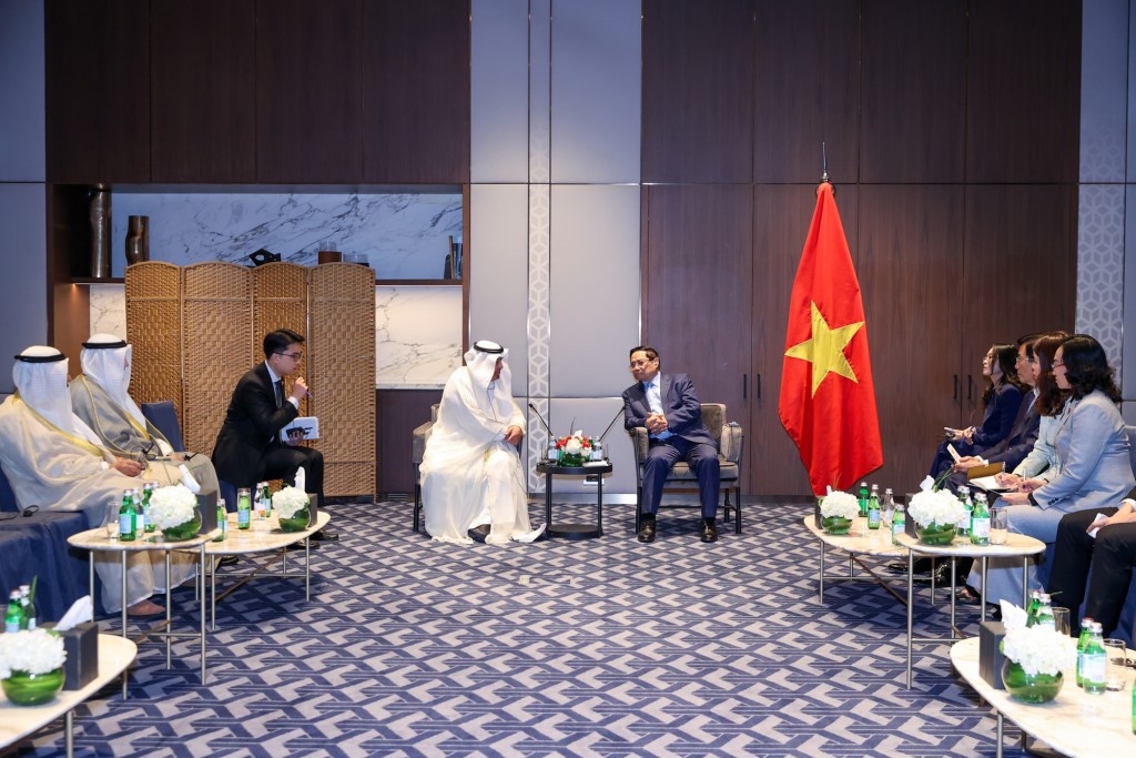 Bộ trưởng Tariq Suleiman Al-Roumi cho biết, sẽ cùng với các bộ, ngành của Việt Nam bàn bạc, cụ thể hoá chương trình hành động triển khai khuôn khổ quan hệ Đối tác Chiến lược Việt Nam-Kuwait hiệu quả - Ảnh: VGP/Nhật Bắc