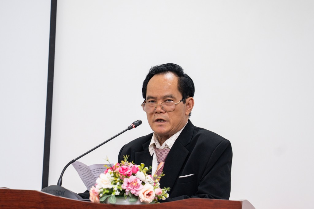 Ông Đỗ Văn Chước, Chủ tịch kiêm Giám đốc chi nhanh Trung tâm Trọng tài Thương mại Quốc tế APEC Việt Nam tại Đà Nẵng (Ảnh Đ.Minh)