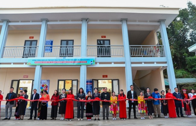UNIQLO phối hợp khánh thành nhà bán trú mới cho học sinh tại Tuyên Quang