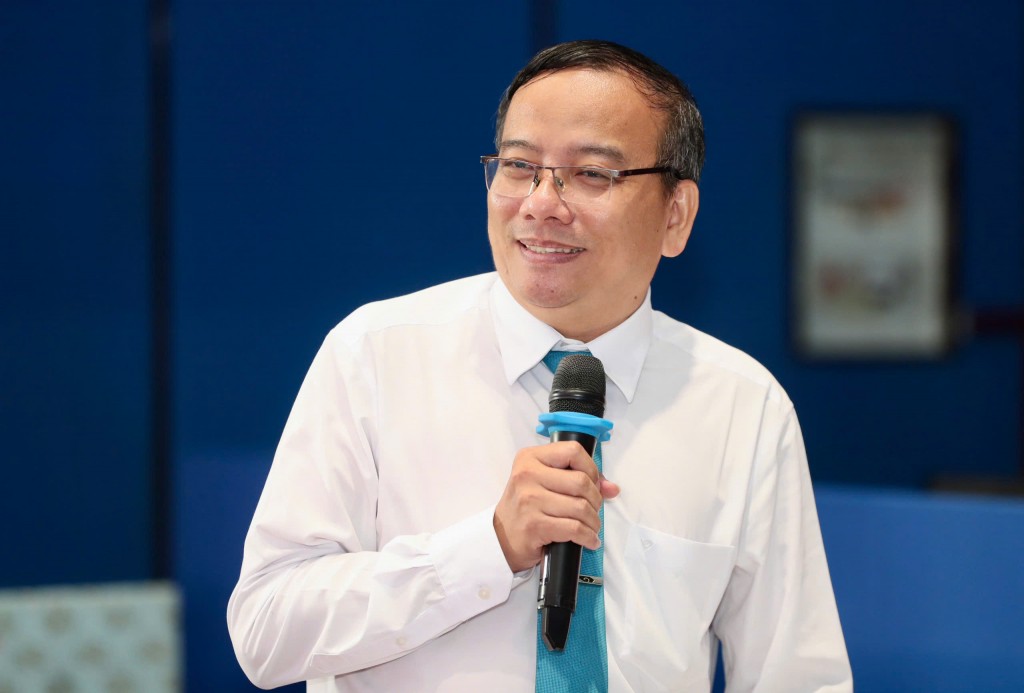 Ông Nguyễn Minh Hải - Trưởng Phòng Tuyên truyền và Báo chí, Xuất bản - Ban Tuyên giáo và Dân vận Thành ủy TP Hồ Chí Minh phát biểu