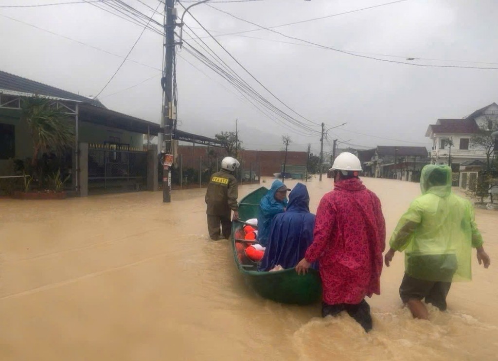 Mưa lũ tại tỉnh Gia Lai đang diễn biến phức tạp (Ảnh: CA)