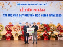 BSR tài trợ 200 triệu đồng cho Quỹ Khuyến học Trường Đại học Mỏ - Địa chất