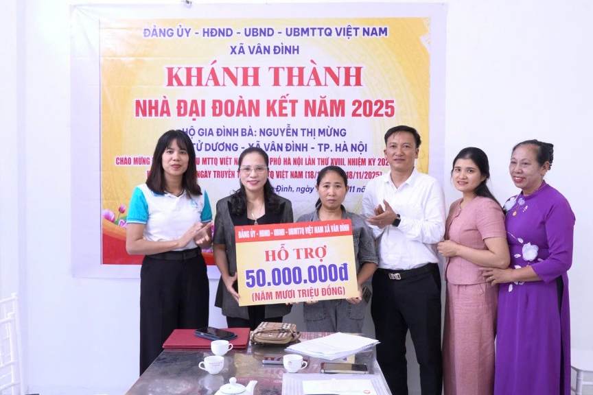 Đoàn kết thắp sáng Vân Đình từ mái ấm đến sinh kế bền vững Đoàn kết thắp sáng Vân Đình từ mái ấm đến sinh kế bền vững