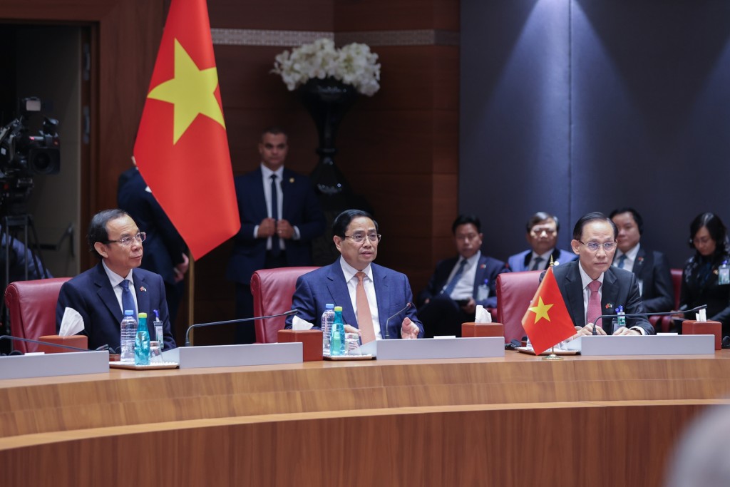 Thủ tướng đưa ra các đề xuất để thúc đẩy và làm sâu sắc hơn nữa quan hệ song phương - Ảnh: VGP/Nhật Bắc Thủ tướng đưa ra các đề xuất để thúc đẩy và làm sâu sắc hơn nữa quan hệ song phương - Ảnh: VGP/Nhật Bắc