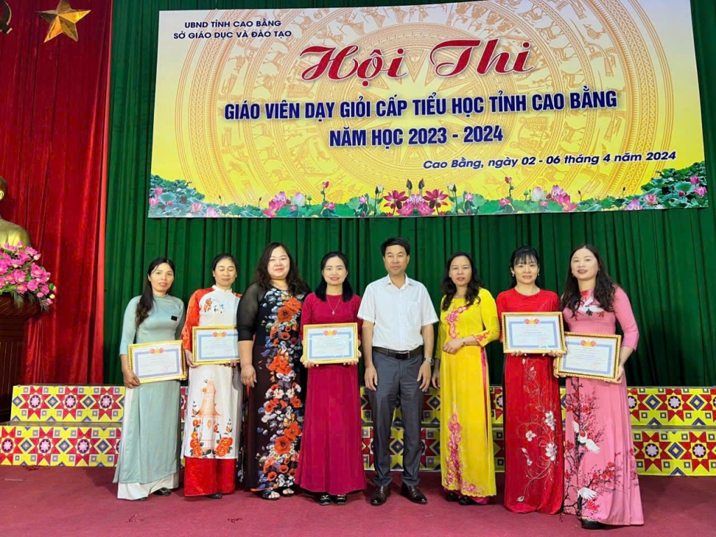 Cô Lộc Thị Minh (áo dài đỏ) tại Hội thi Giáo viên dạy giỏi cấp tiểu học tỉnh Cao Bằng năm học 2023–2024 Cô Lộc Thị Minh (áo dài đỏ) tại Hội thi Giáo viên dạy giỏi cấp tiểu học tỉnh Cao Bằng năm học 2023–2024