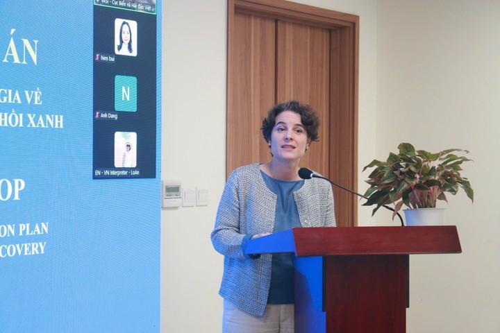 Bà Francesca Nardini, Phó Trưởng Đại diện thường trú UNDP tại Việt Nam phát biểu tại sự kiện. Bà Francesca Nardini, Phó Trưởng Đại diện thường trú UNDP tại Việt Nam phát biểu tại sự kiện.