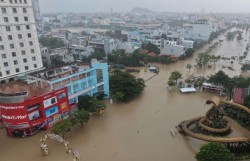 Lũ trên sông Ba đang xuống, vùng hạ du thiệt hại nặng nề