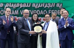 Thủ tướng Phạm Minh Chính thăm Liên đoàn Vovinam tại Algeria