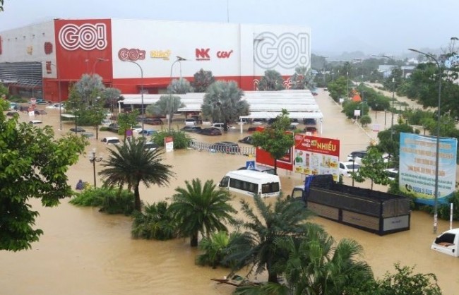 Các tỉnh từ Quảng Ngãi đến Đắk Lắk và Khánh Hòa có mưa to