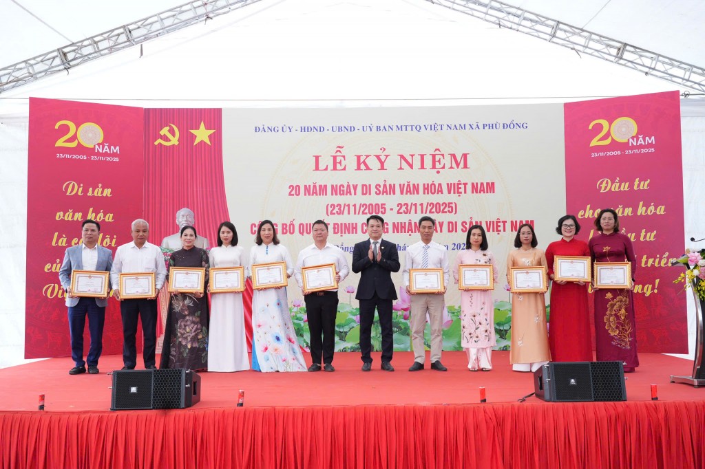 Xã Phù Đổng công bố Quyết định công nhận Cây Di sản Việt Nam