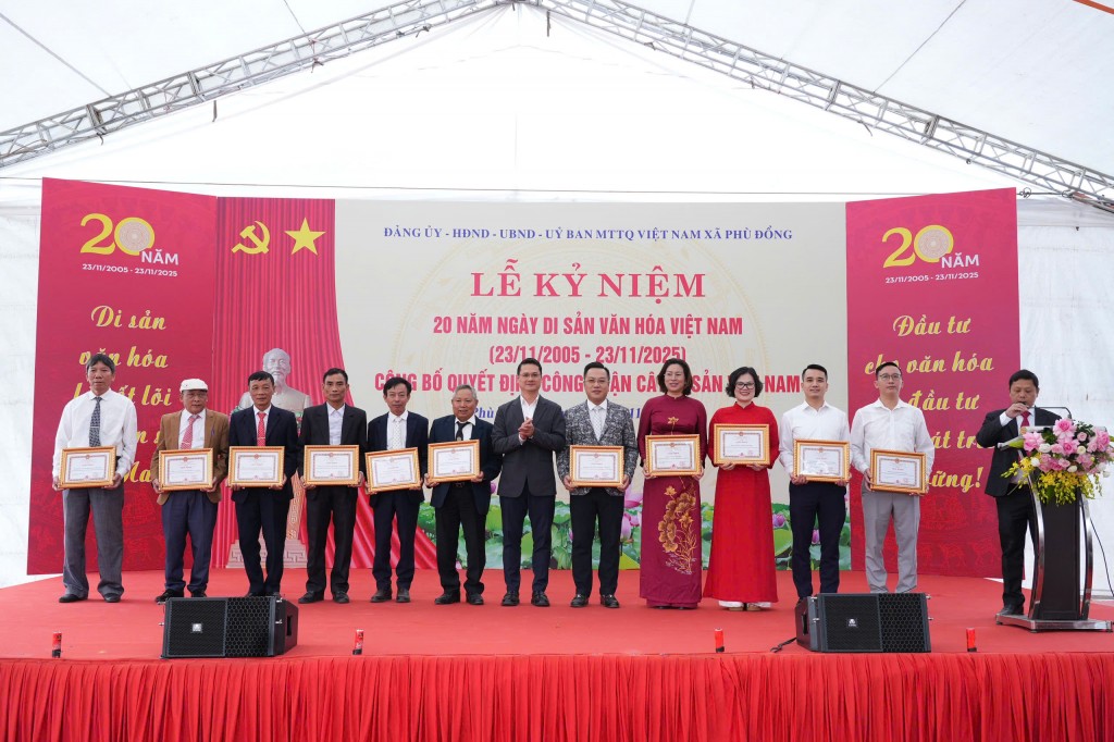 Xã Phù Đổng công bố Quyết định công nhận Cây Di sản Việt Nam