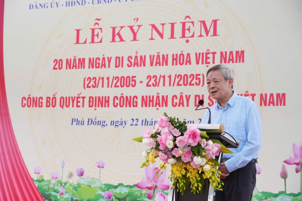 Xã Phù Đổng công bố Quyết định công nhận Cây Di sản Việt Nam