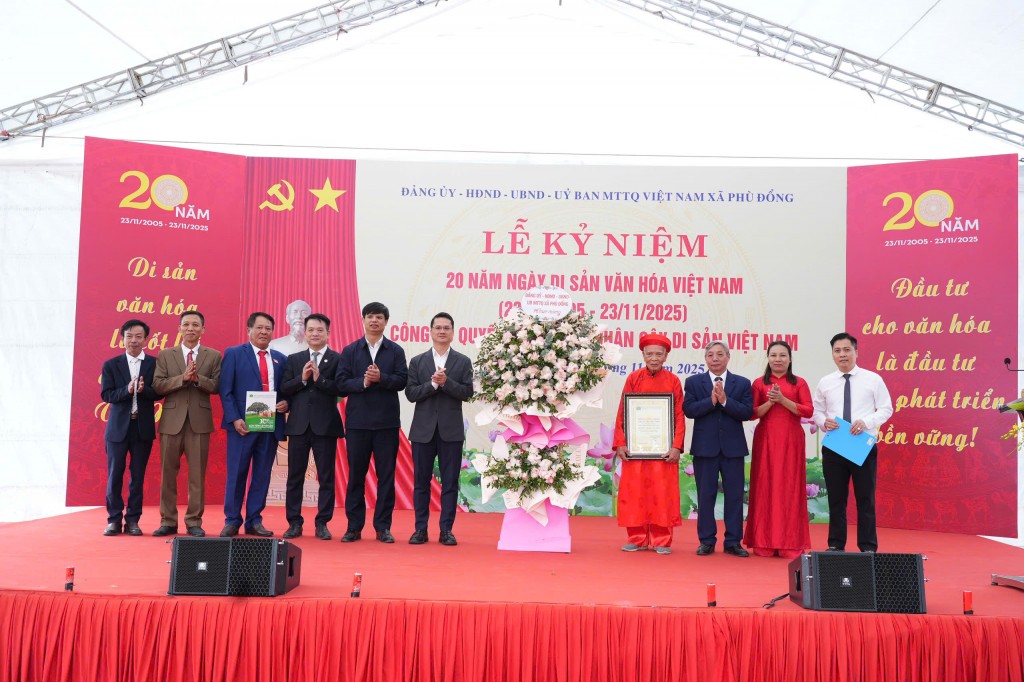Xã Phù Đổng công bố Quyết định công nhận Cây Di sản Việt Nam