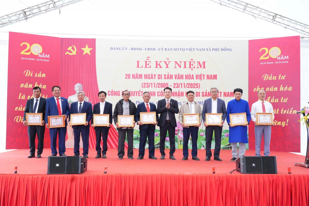 Xã Phù Đổng công bố Quyết định công nhận Cây Di sản Việt Nam