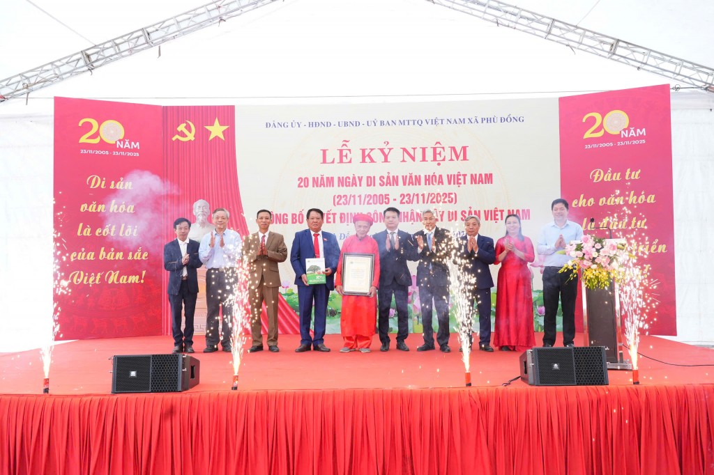 Xã Phù Đổng công bố Quyết định công nhận Cây Di sản Việt Nam