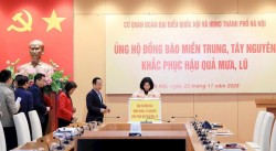 Cơ quan Đoàn đại biểu Quốc hội và HĐND TP Hà Nội sẻ chia với đồng bào bị bão lũ