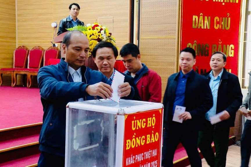 Xã Ứng Hòa phát động ủng hộ đồng bào các tỉnh miền Trung, Tây Nguyên