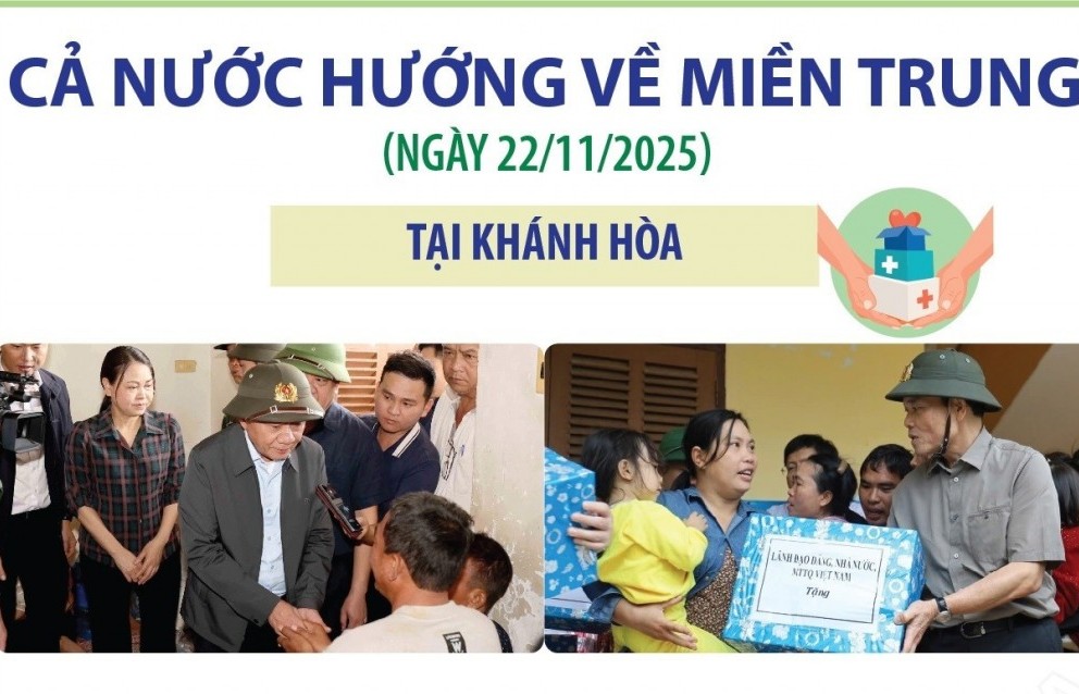 Nỗ lực khắc phục hậu quả mưa lũ, cả nước hướng về miền Trung