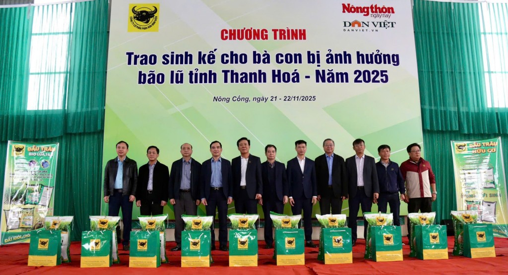 Bình Điền trao sinh kế cho bà con vùng bão lũ tỉnh Thanh Hoá