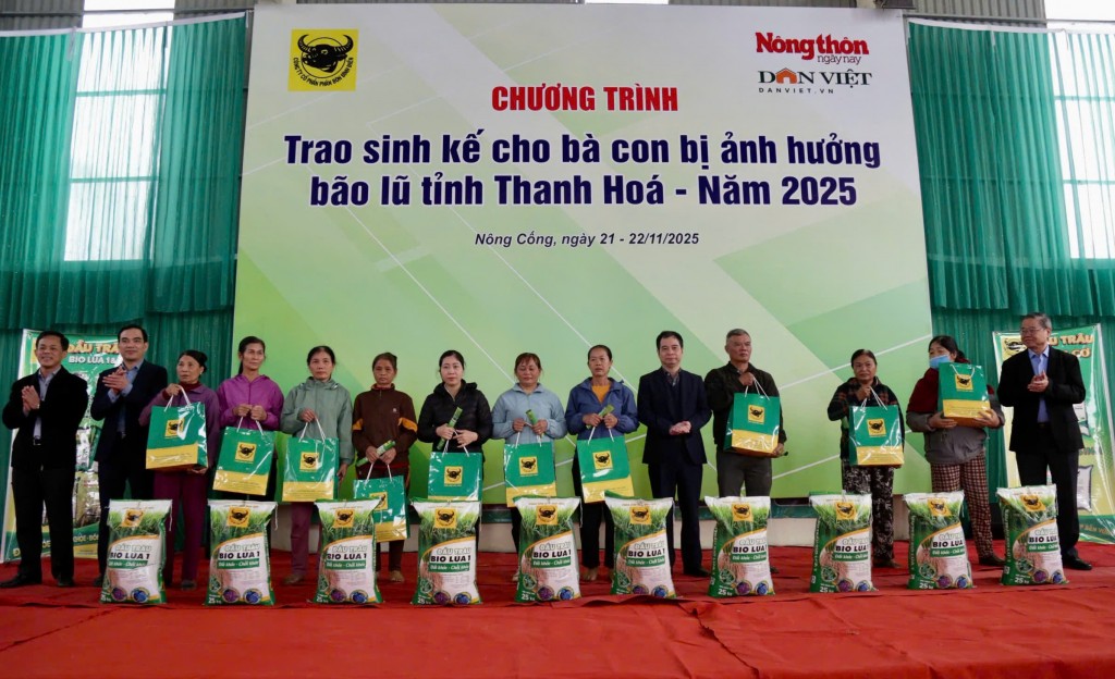 Bình Điền trao sinh kế cho bà con vùng bão lũ tỉnh Thanh Hoá