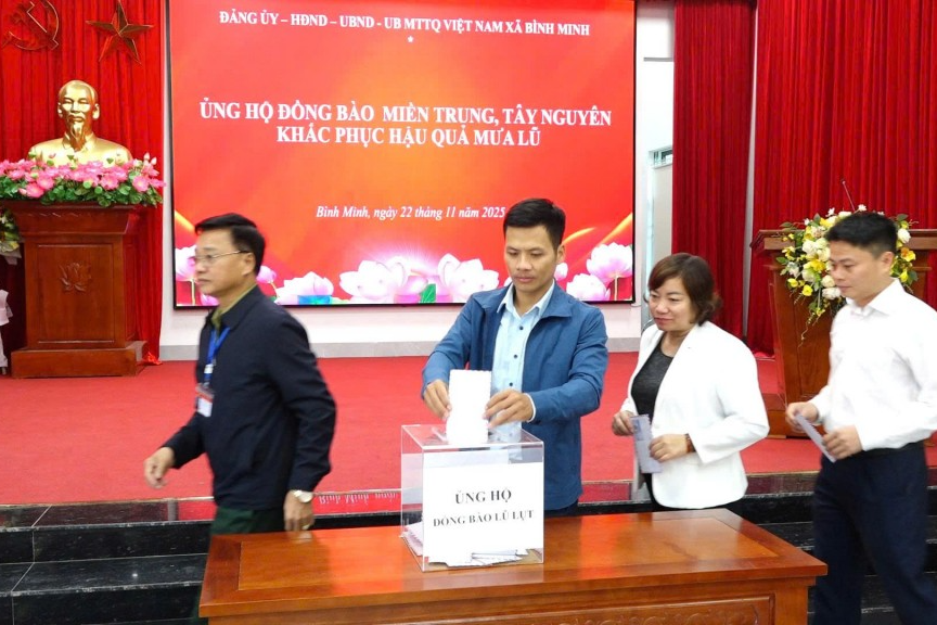 Chương trình phát động nhận được sử hưởng ứng tích cực của cán bộ, người dân xã Bình Minh