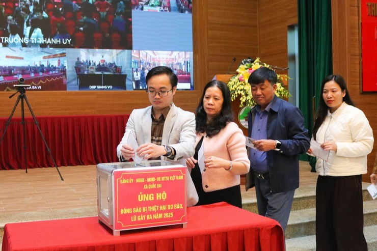 Cán bộ, người dân xã Quốc Oai tích cực hưởng ứng 