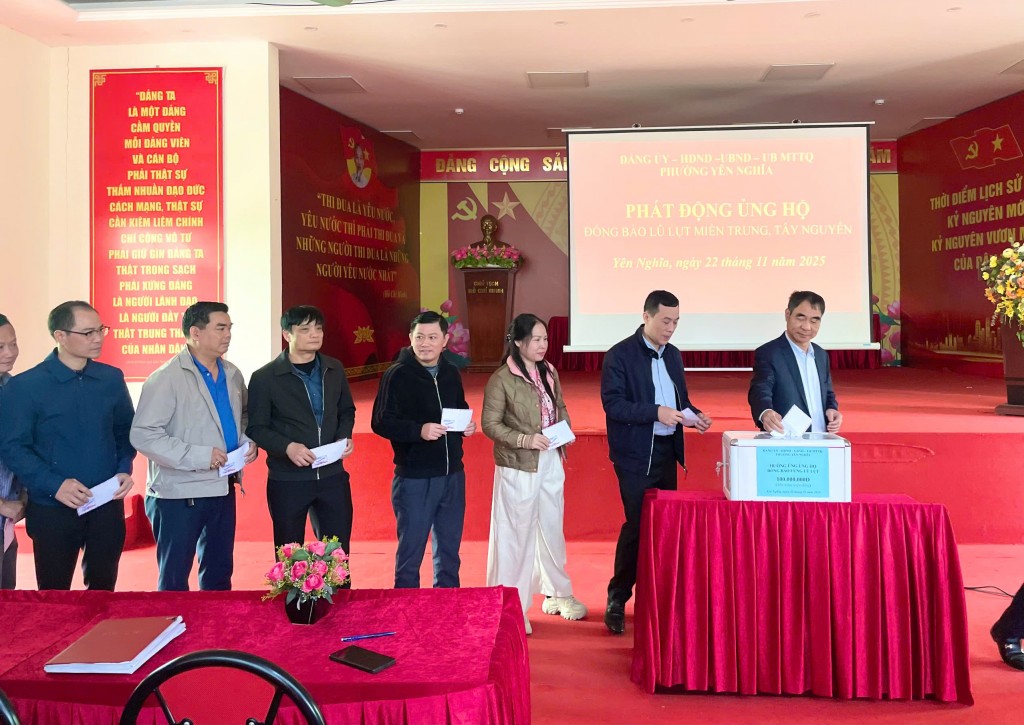 Người dân Yên Nghĩa, Thanh Liệt hướng về miền Trung - Tây Nguyên