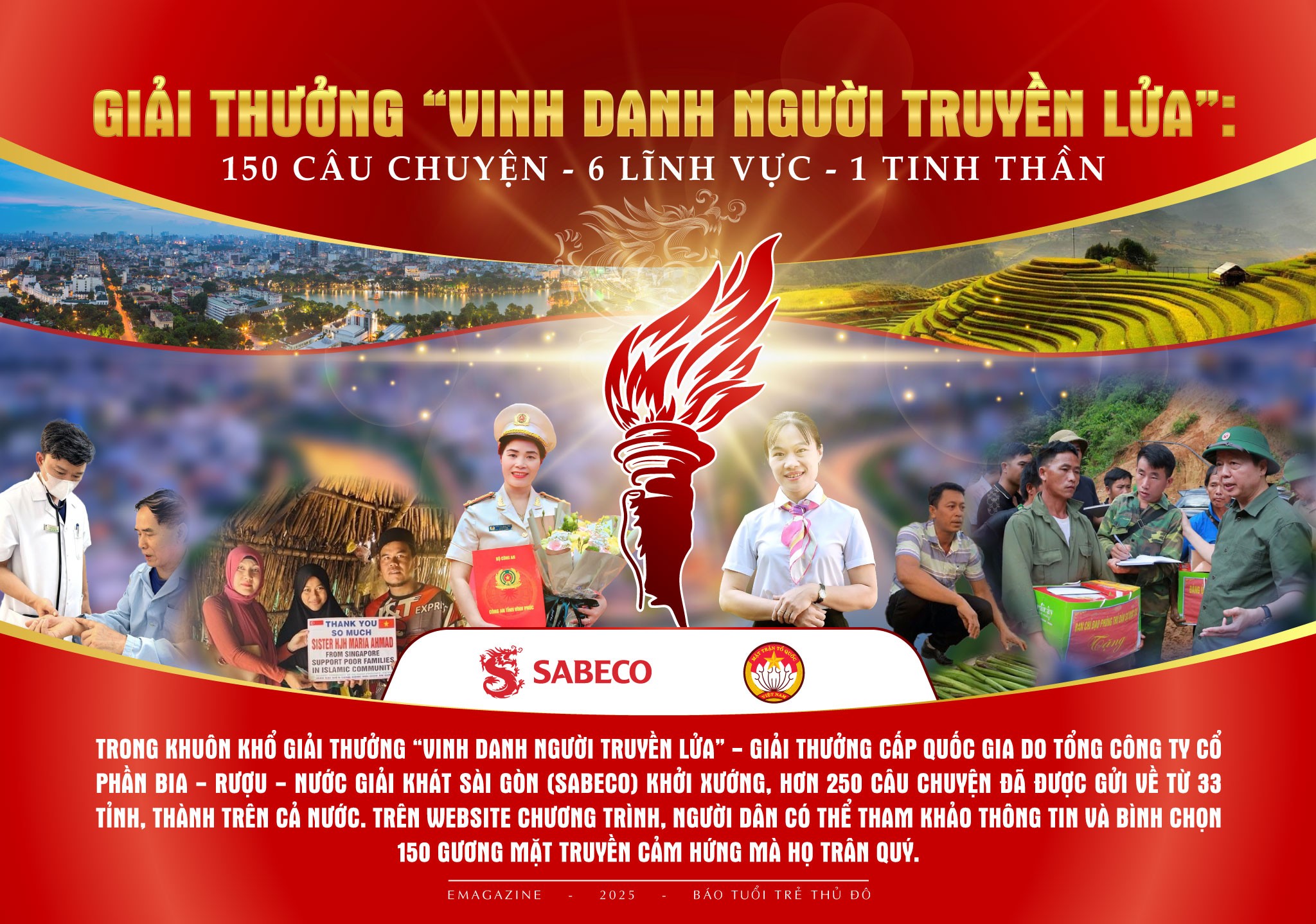 150 câu chuyện - 6 lĩnh vực - 1 tinh thần