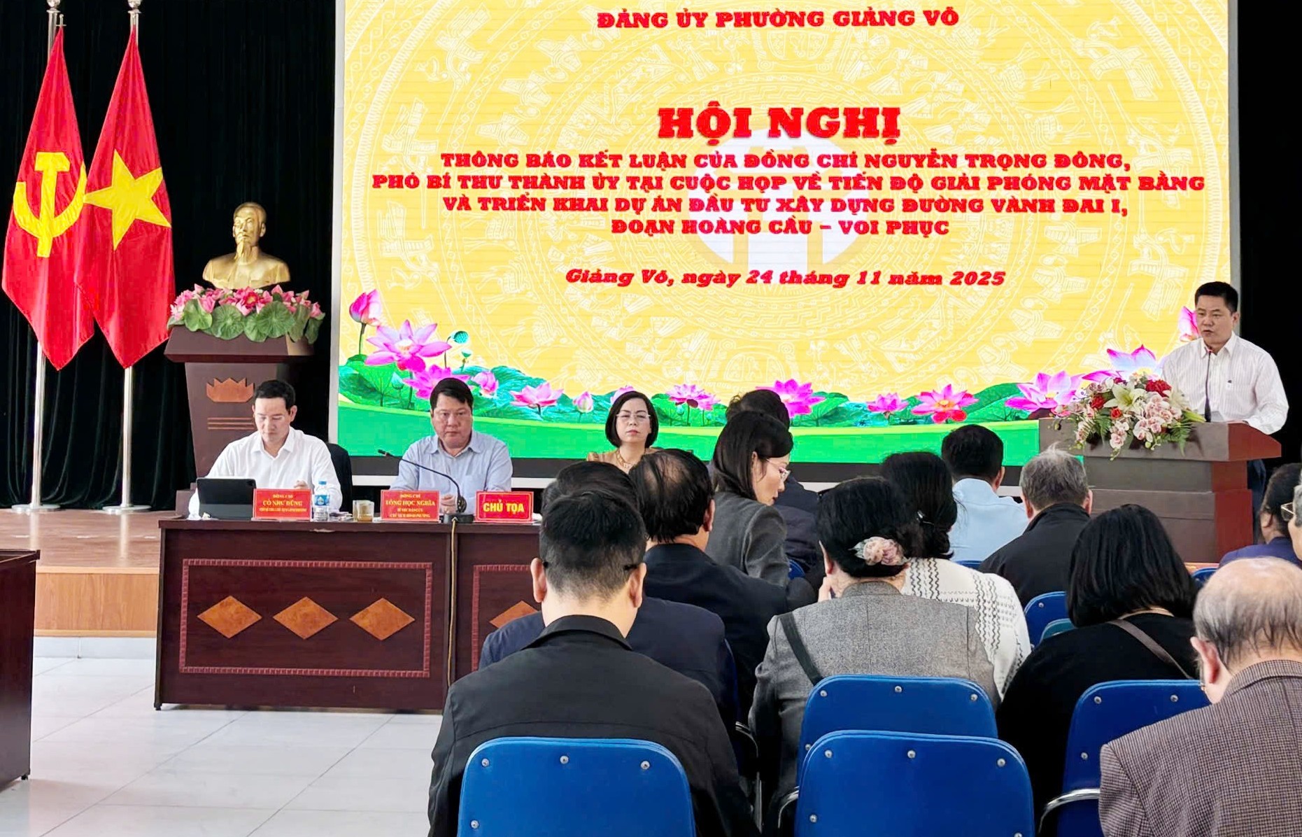 Phường Giảng Võ quyết tâm về đích đúng hạn giải phóng mặt bằng đường Vành đai 1