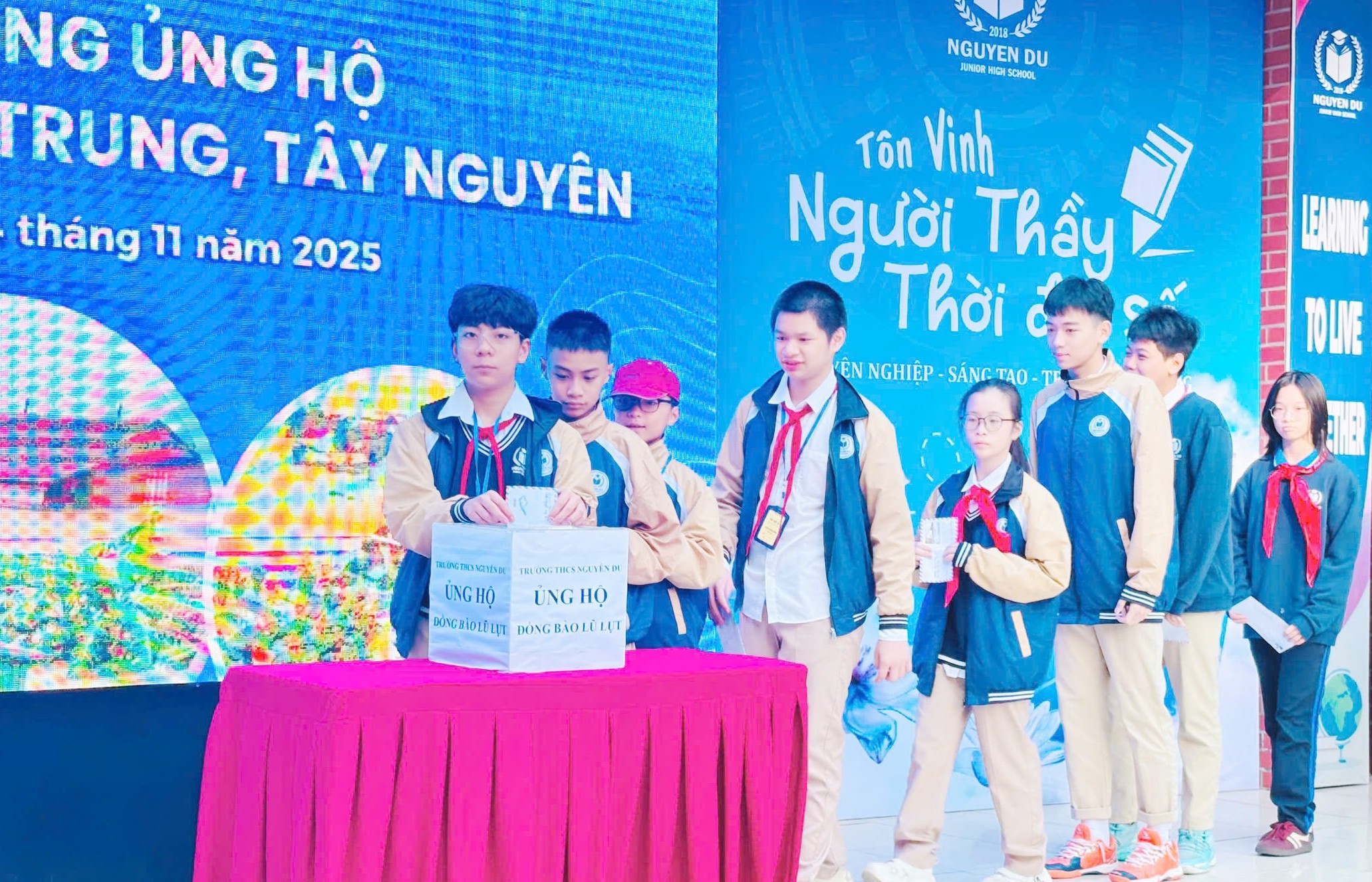 Trường học Hà Nội lan tỏa lòng nhân ái hướng về miền Trung - Tây Nguyên