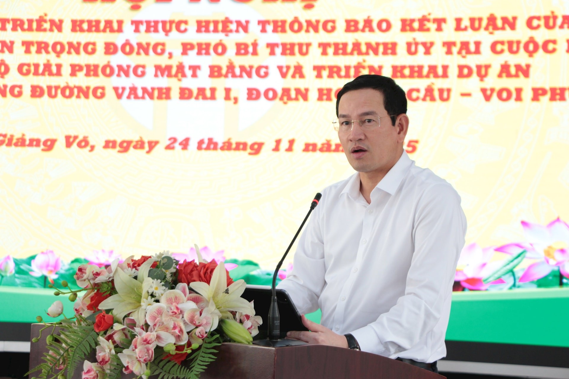 Phường Giảng Võ quyết tâm về đích đúng hạn giải phóng mặt bằng đường Vành đai 1