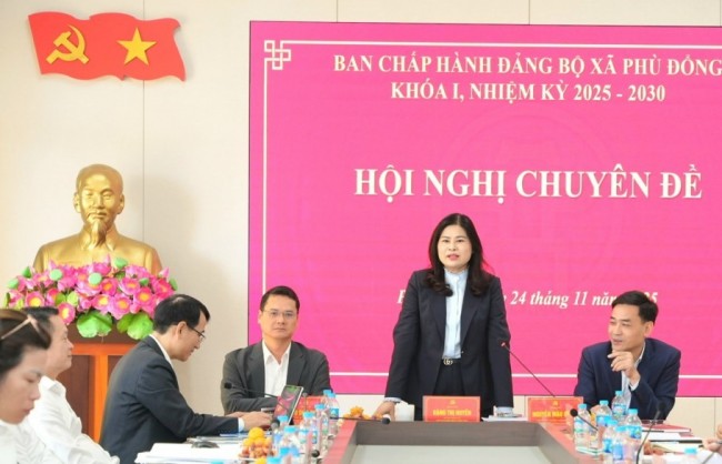 Ban Chấp hành Đảng bộ xã Phù Đổng thông qua Chương trình công tác toàn khóa