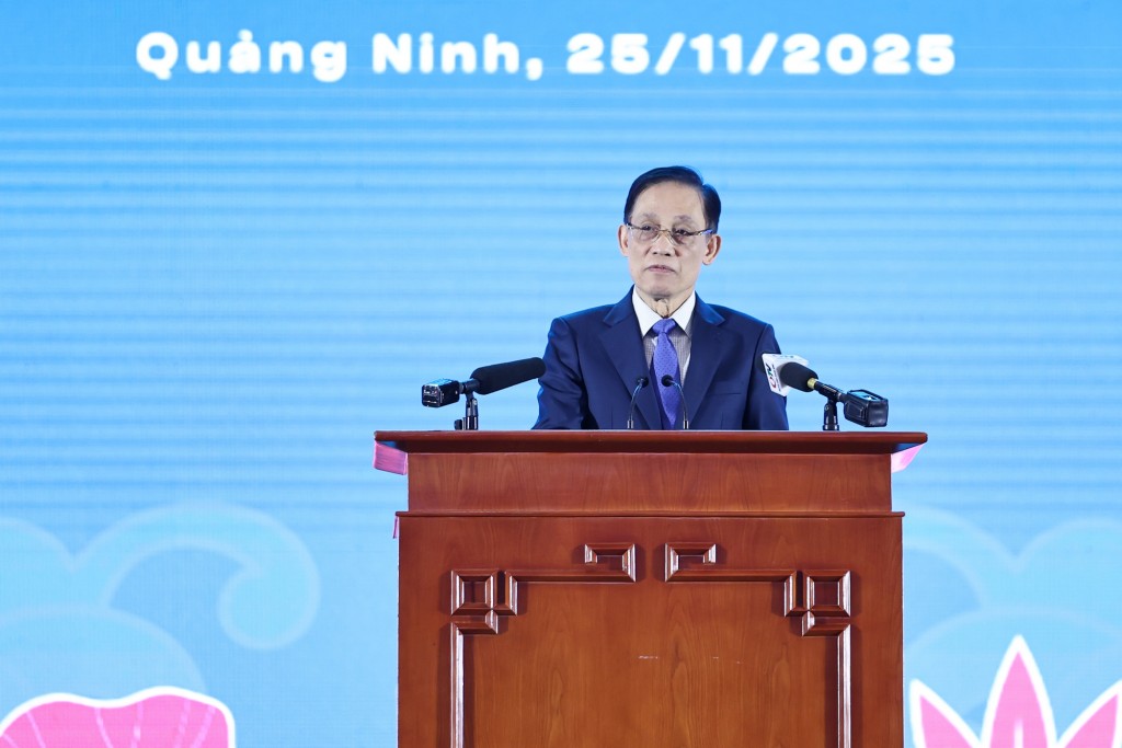 Bộ trưởng Bộ Ngoại giao Lê Hoài Trung phát biểu tại Diễn đàn - Ảnh: VGP/Nhật Bắc Bộ trưởng Bộ Ngoại giao Lê Hoài Trung phát biểu tại Diễn đàn - Ảnh: VGP/Nhật Bắc