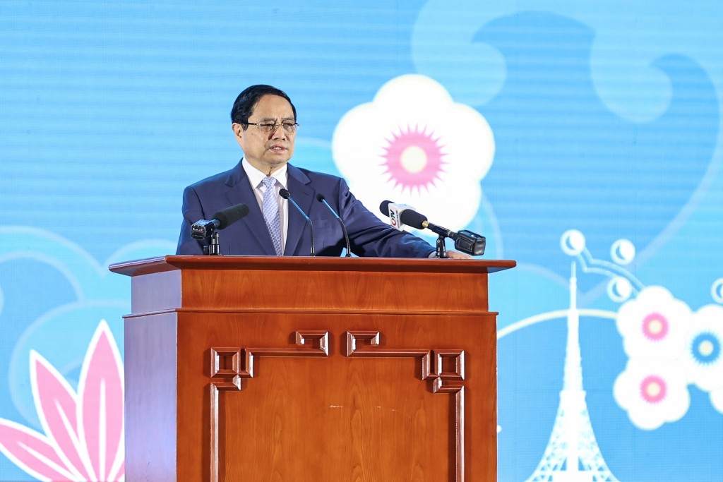 Theo Thủ tướng, bên cạnh những kết quả quan trọng đạt được thời gian qua, dư địa, tiềm năng hợp tác giữa Việt Nam và Nhật Bản vẫn còn rất lớn - Ảnh: VGP/Nhật Bắc Theo Thủ tướng, bên cạnh những kết quả quan trọng đạt được thời gian qua, dư địa, tiềm năng hợp tác giữa Việt Nam và Nhật Bản vẫn còn rất lớn - Ảnh: VGP/Nhật Bắc