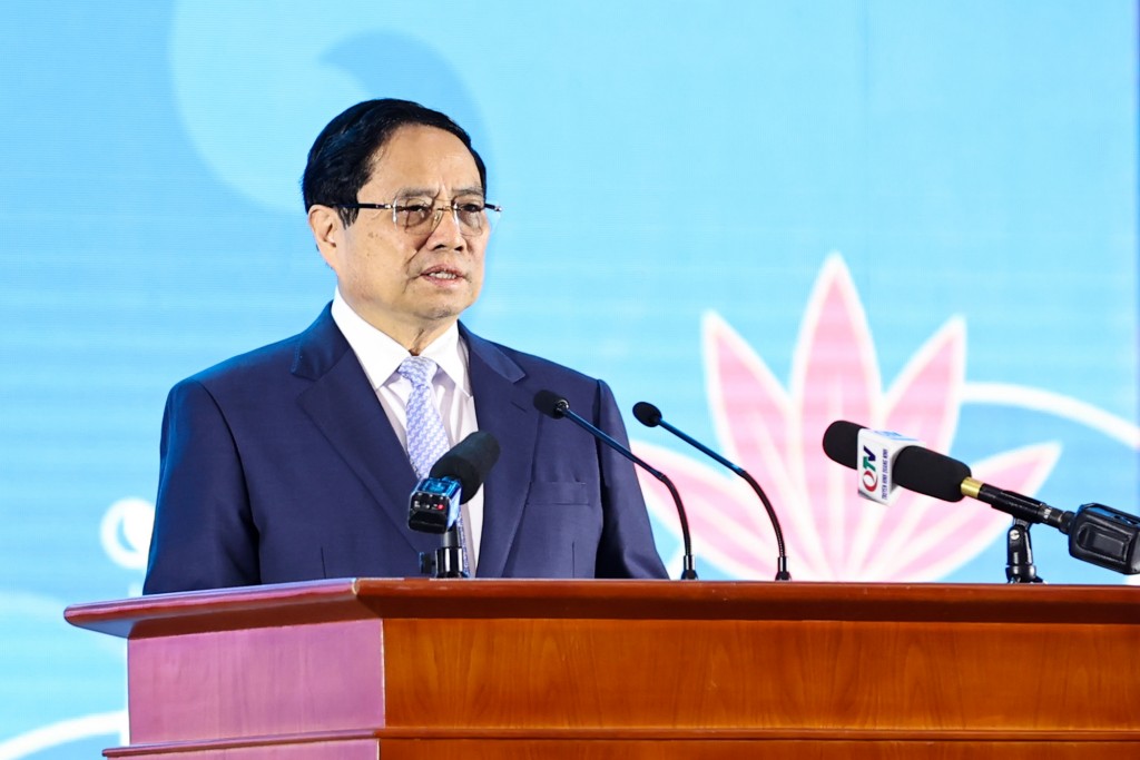 Thủ tướng Phạm Minh Chính kêu gọi các địa phương và doanh nghiệp Nhật Bản tiếp tục tin tưởng và gắn bó với Việt Nam trong quá trình phát triển - Ảnh: VGP/Nhật Bắc Thủ tướng Phạm Minh Chính kêu gọi các địa phương và doanh nghiệp Nhật Bản tiếp tục tin tưởng và gắn bó với Việt Nam trong quá trình phát triển - Ảnh: VGP/Nhật Bắc