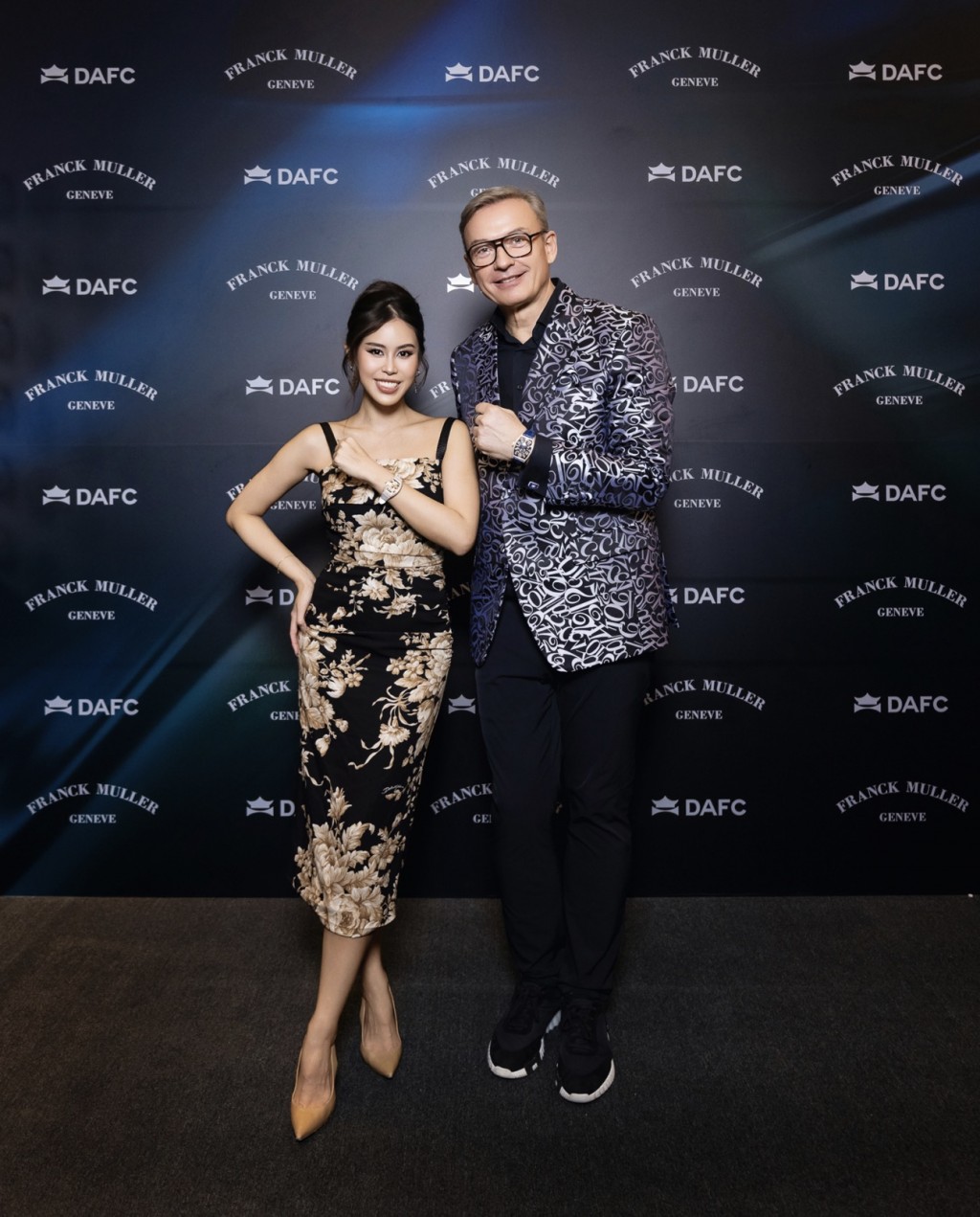 Bà Nguyễn Jacqueline Tiên Thảo Hồng - Tổng Giám đốc Công ty DAFC và Ông Nicholas Rudaz - Tổng Giám đốc Franck Muller Genève