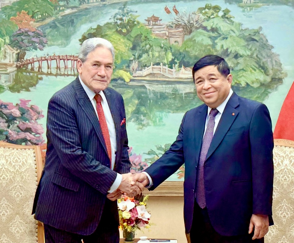 Phó Thủ tướng Nguyễn Chí Dũng tiếp Bộ trưởng Ngoại giao New Zealand Winston Peters - Ảnh: VGP/Thu Sa