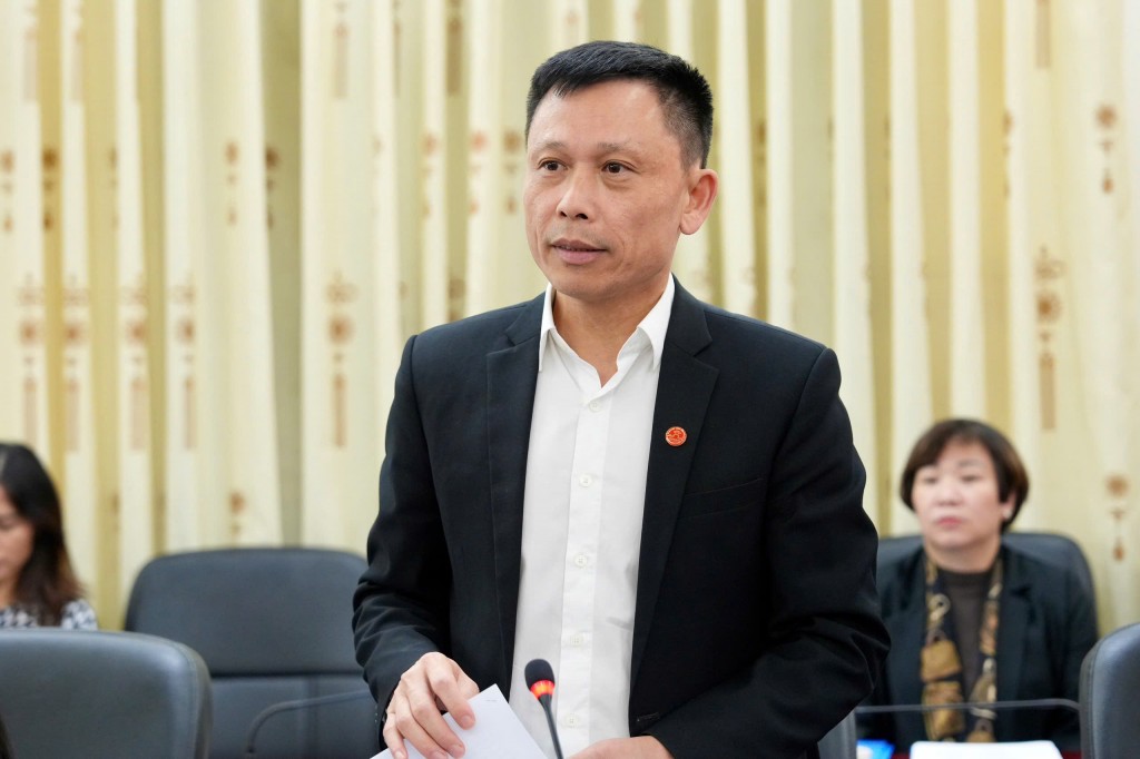 PGS, TS Nguyễn Thành Lợi - Tổng Biên tập báo Kinh tế và Đô thị phát biểu tại lễ ký kết