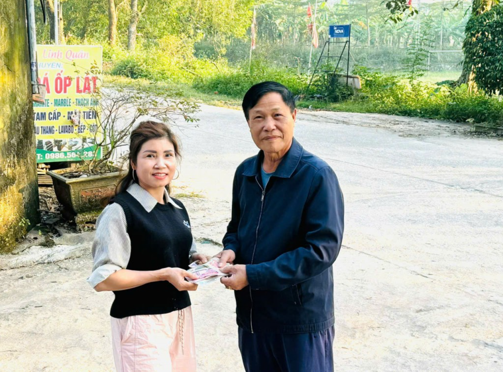 Nhân dân xã Quảng Bị hướng về đồng bào miền Trung và Tây Nguyên