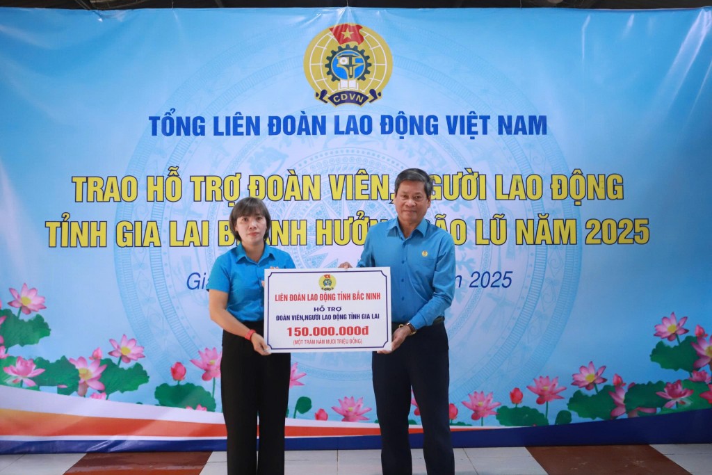 Công đoàn hỗ trợ khẩn cấp hơn 1,5 tỉ đồng giúp người lao động Gia Lai gượng dậy sau thiên tai