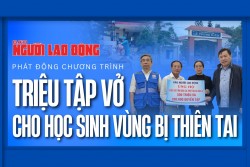 Báo Người Lao động phát động chương trình “Triệu tập vở cho học sinh vùng bị thiên tai”