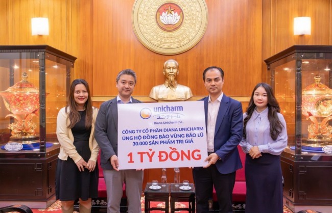 Diana Unicharm đồng hành cùng phụ nữ và trẻ em miền Trung, Tây Nguyên