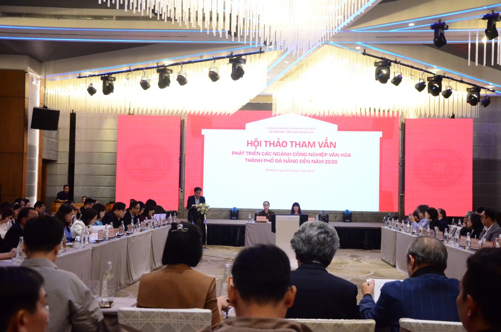 Hội thảo tham vấn phát triển các ngành công nghiệp văn hóa thành phố Đà Nẵng đến năm 2030 (Ảnh Đ.Minh)
