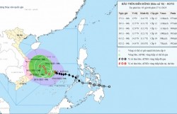 Thời tiết ngày 27/11: Bão số 15 tăng cấp