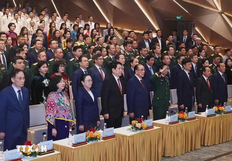 Các đại biểu tham dự buổi lễ. Ảnh: TTXVN