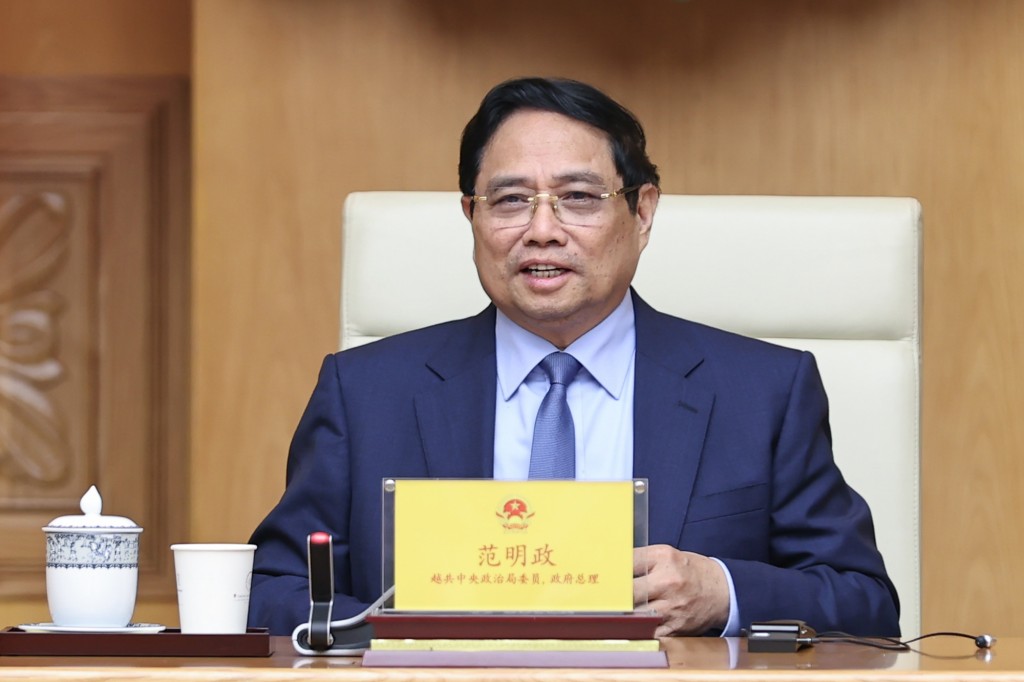 Thủ tướng nhấn mạnh, Quảng Tây luôn có vị trí và vai trò rất quan trọng, luôn tiên phong đi đầu trong thúc đẩy giao lưu, hợp tác giữa hai nước, dư địa hợp tác giữa Quảng Tây với các bộ, ngành và địa phương của Việt Nam còn rất rộng lớn - Ảnh: VGP/Nhật Bắc Thủ tướng nhấn mạnh, Quảng Tây luôn có vị trí và vai trò rất quan trọng, luôn tiên phong đi đầu trong thúc đẩy giao lưu, hợp tác giữa hai nước, dư địa hợp tác giữa Quảng Tây với các bộ, ngành và địa phương của Việt Nam còn rất rộng lớn - Ảnh: VGP/Nhật Bắc