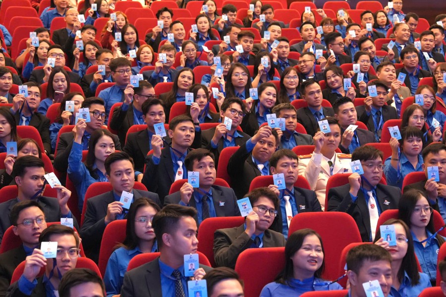 [CHÙM ẢNH] Phiên thứ nhất Đại hội đại biểu Đoàn TNCS Hồ Chí Minh TP Hà Nội